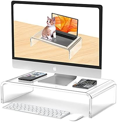 Amazon.com: Acrylic Monitor Stand Riser Computer Monitor Riser Computer Monitor Stand or Holder C... | Amazon (US)