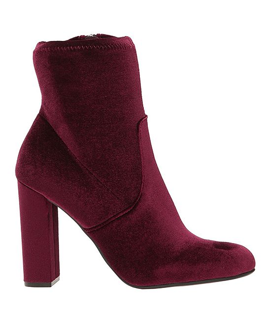 Burgundy Edit Bootie - Women | zulily