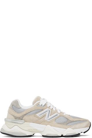 New Balance - Gray & Beige 9060 Sneakers | SSENSE