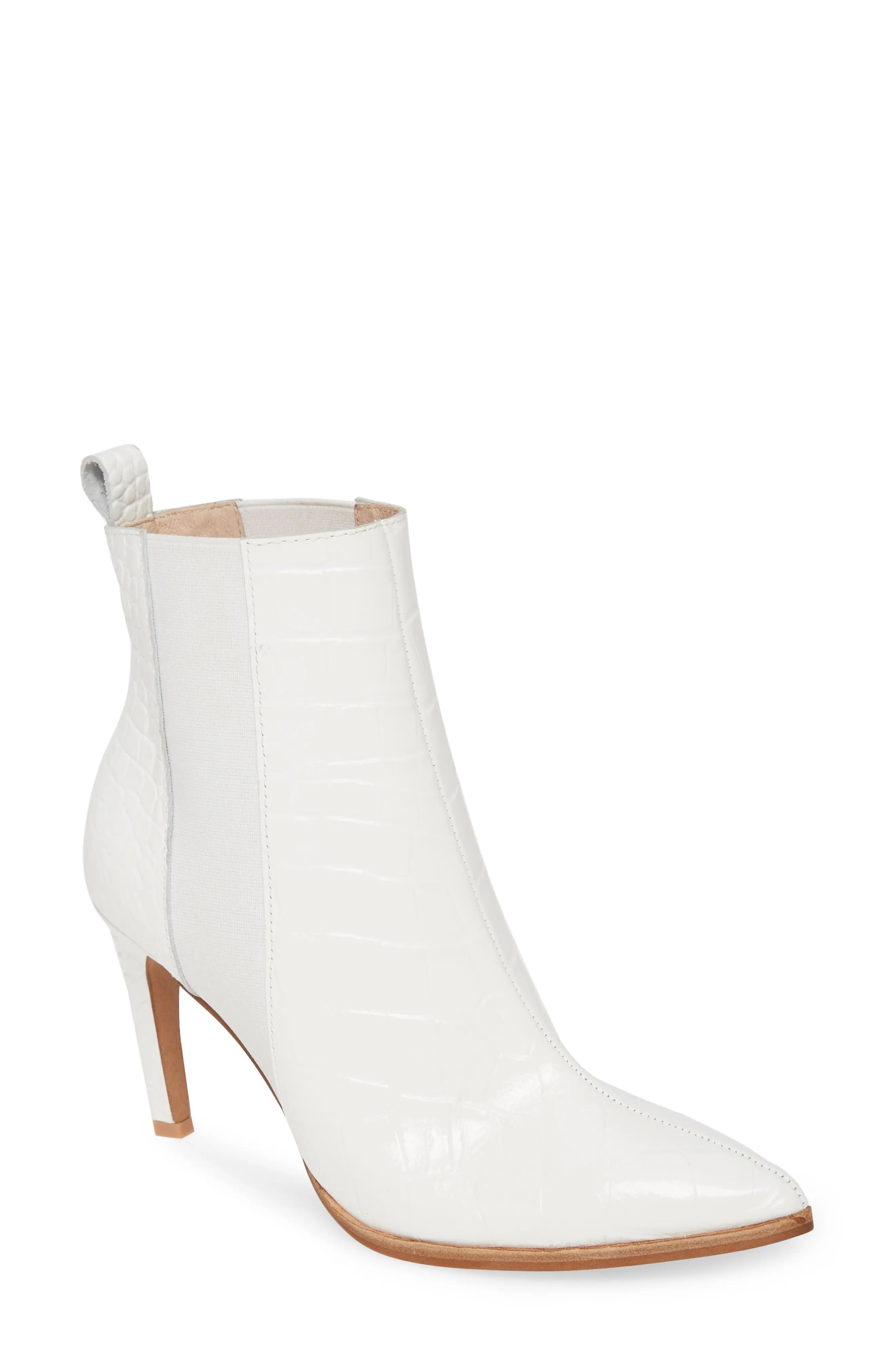 42 Gold Kensington Chelsea Boot, Size 5 in White Leather at Nordstrom | Nordstrom