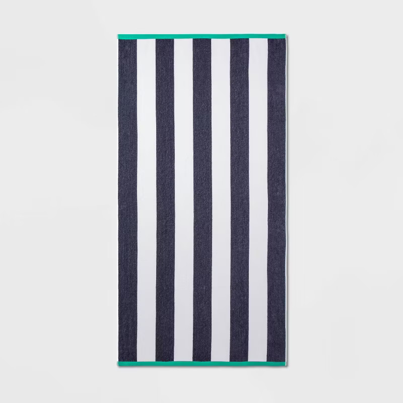 Reversible Cabana Striped Beach Towel - Sun Squad™ | Target