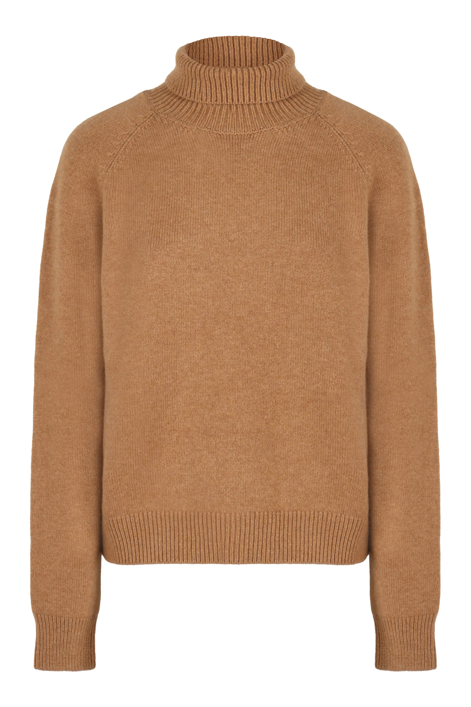 Fendi Women's Cashmere Turtleneck Pullover Sweater in Beige | Size 42 | FZXC46ASJJ Color F0F9J | LOZURI