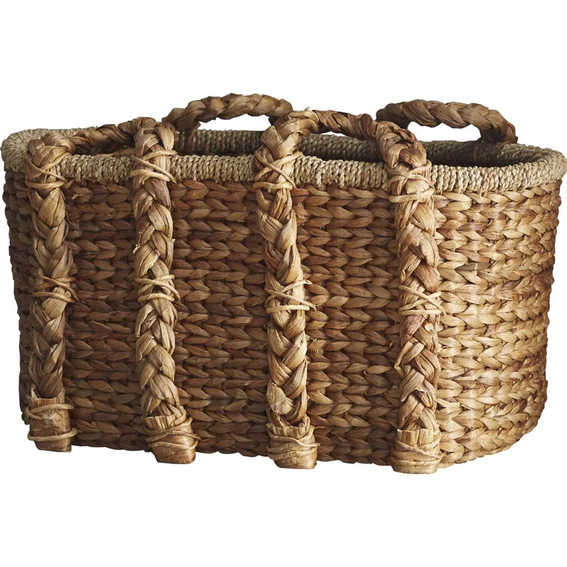 Handled Storage Rattan Basket | Wayfair North America