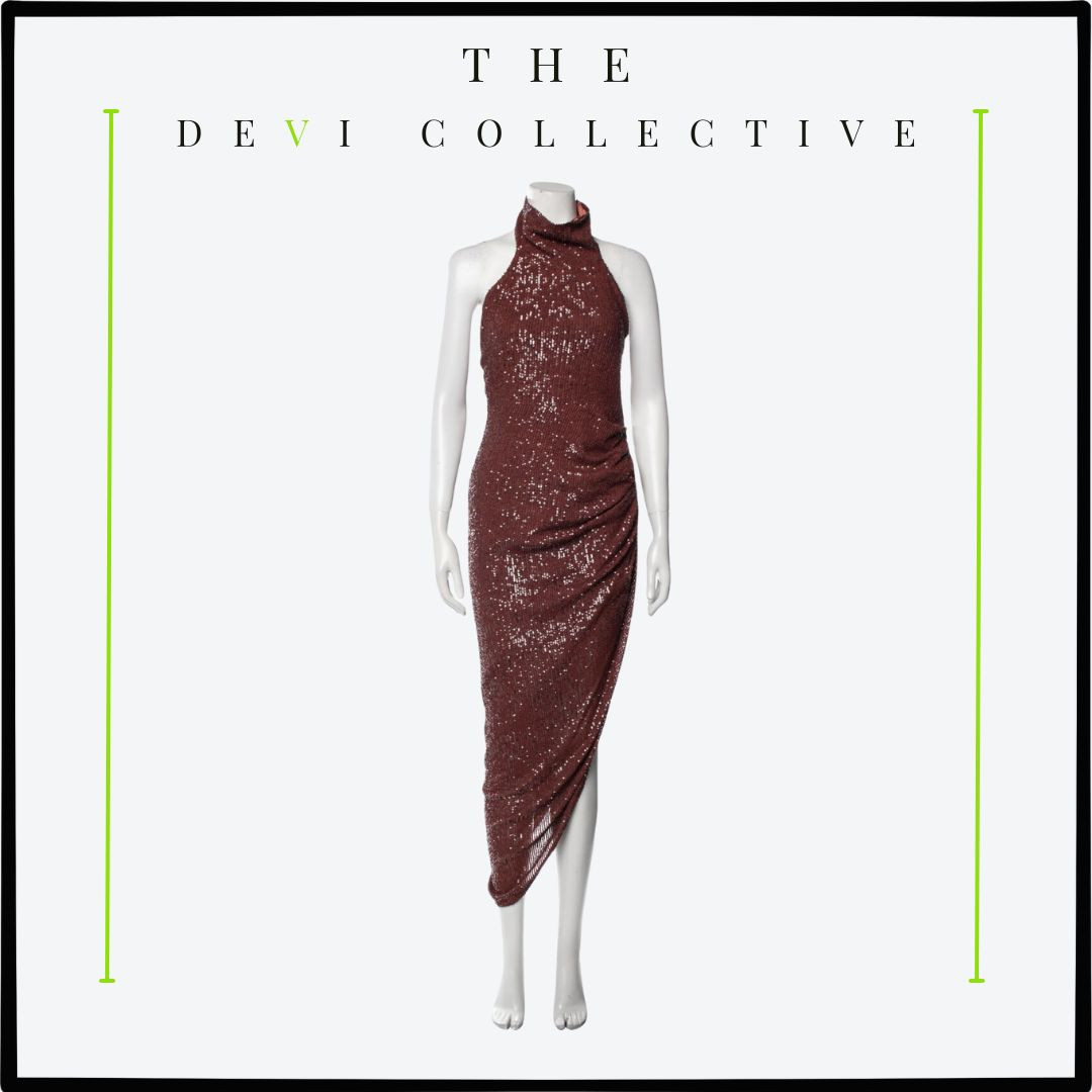 secondhand sequins dress. This dress is great for any events! Pair it with sneakers and a jean jacket for a casual look or with heels and a blazer for a more traditional formal look. 

 #secondhand #sequinsdress #holidayoutfit #sequins #party #LTKOver40 #LTKParties #LTKStyleTip