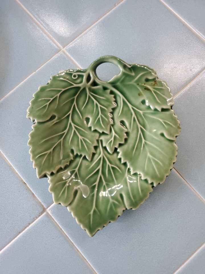 Bordallo Pinheiro (6) Green Vine Leaf Dish MMA 6 Inch Portugal  | eBay | eBay US