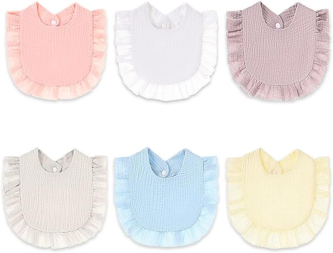 BALTERS Muslin Baby Teething Drool Feeding Cloth Bibs For Girl Organic Cotton Soft Breathable Mul... | Amazon (US)