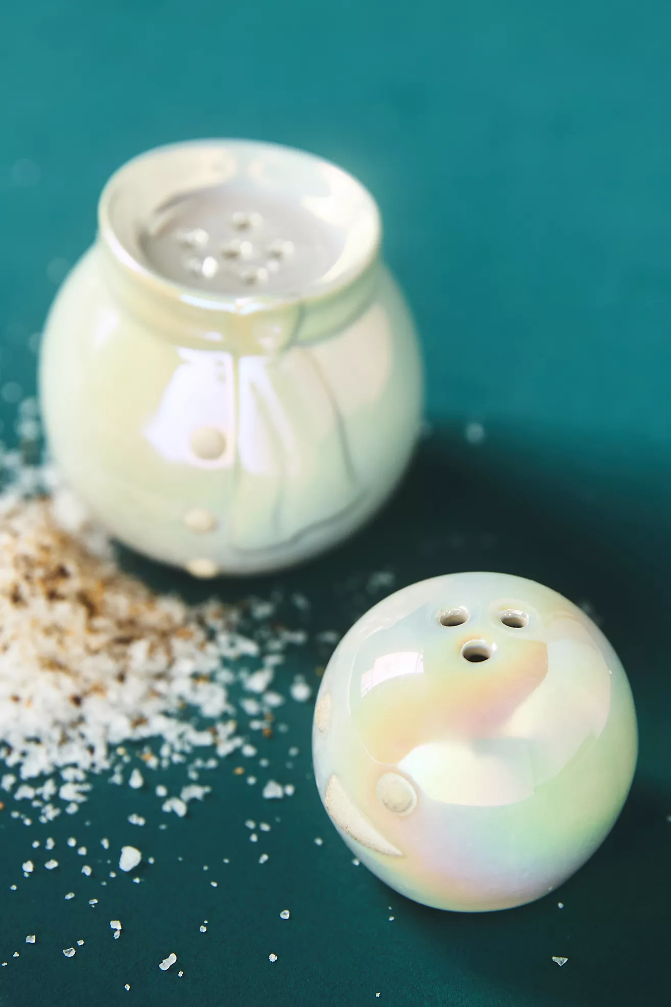 Merry Luster Ceramic Stoneware Salt & Pepper Snowman | Anthropologie (US)