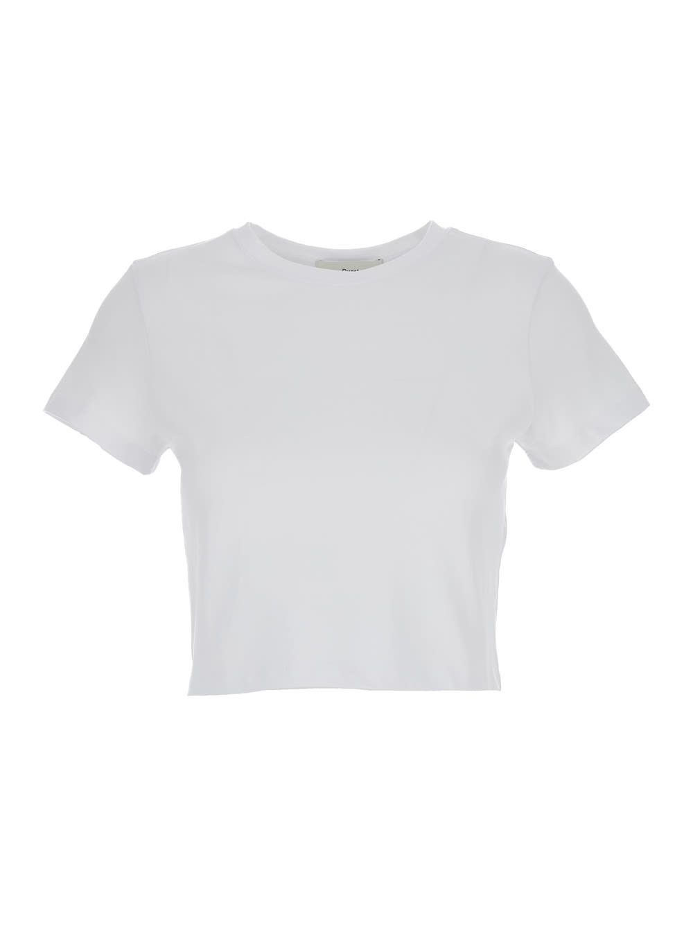 Dunst White Cropped Tee In White Cotton Woman | Italist.com US