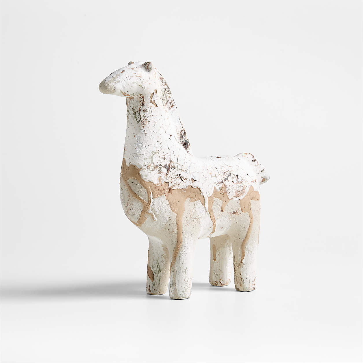 Rouen Small White Decorative Horse Sculpture + Reviews | Crate & Barrel | Crate & Barrel