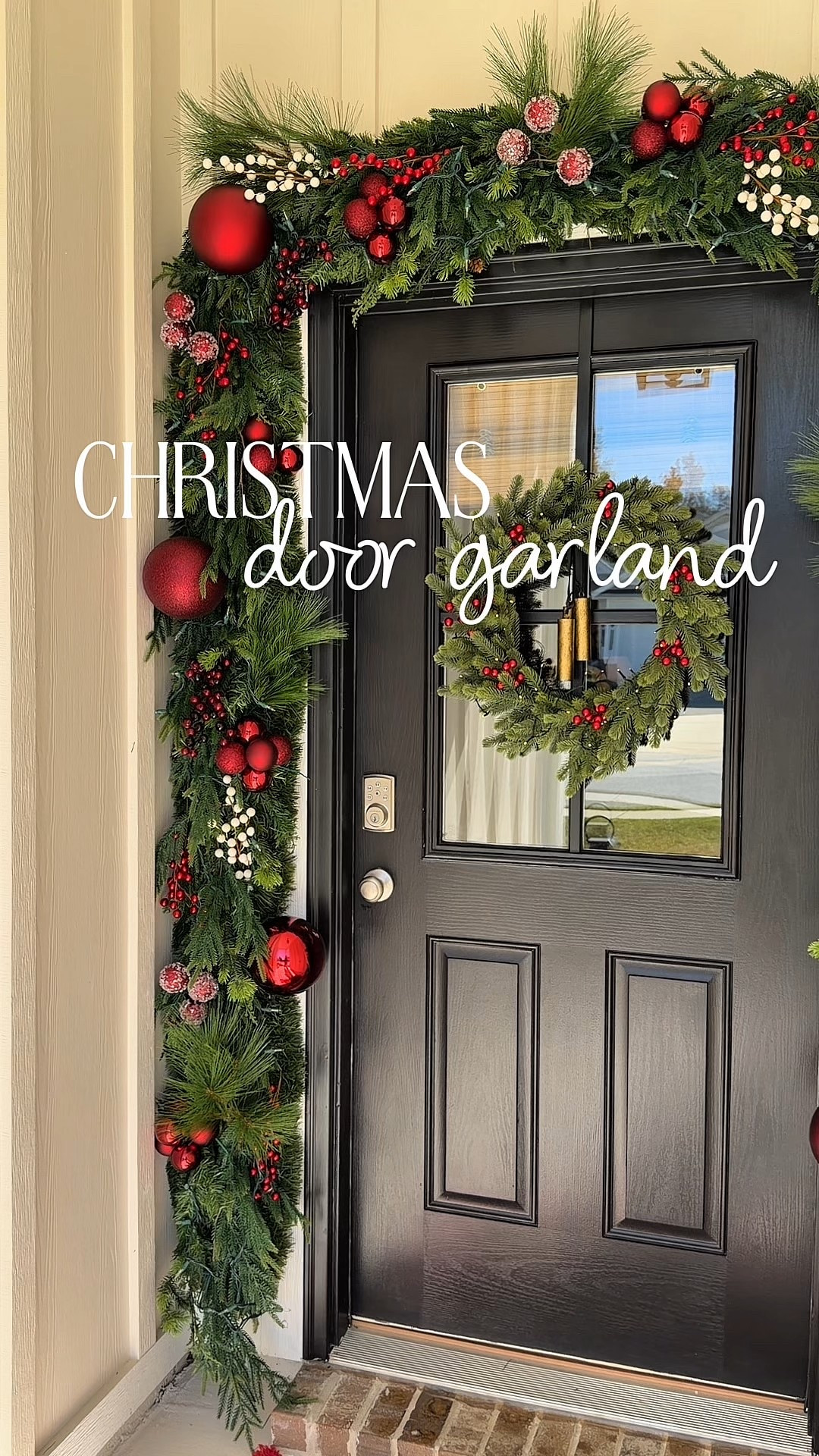 Christmas door garland! 

#LTKHoliday #LTKHome #LTKSeasonal