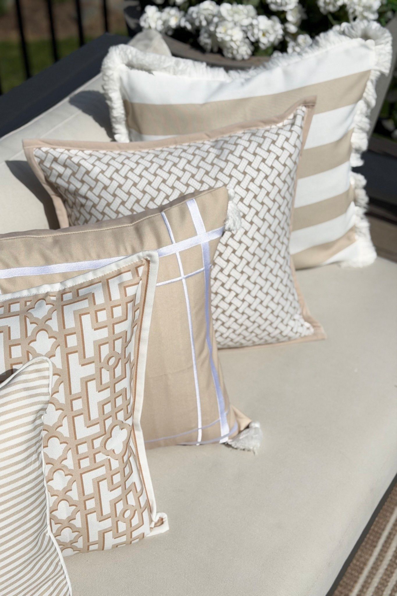 Beautiful neutral waterproof pillows for my patio refresh!

#LTKSeasonal #LTKHome