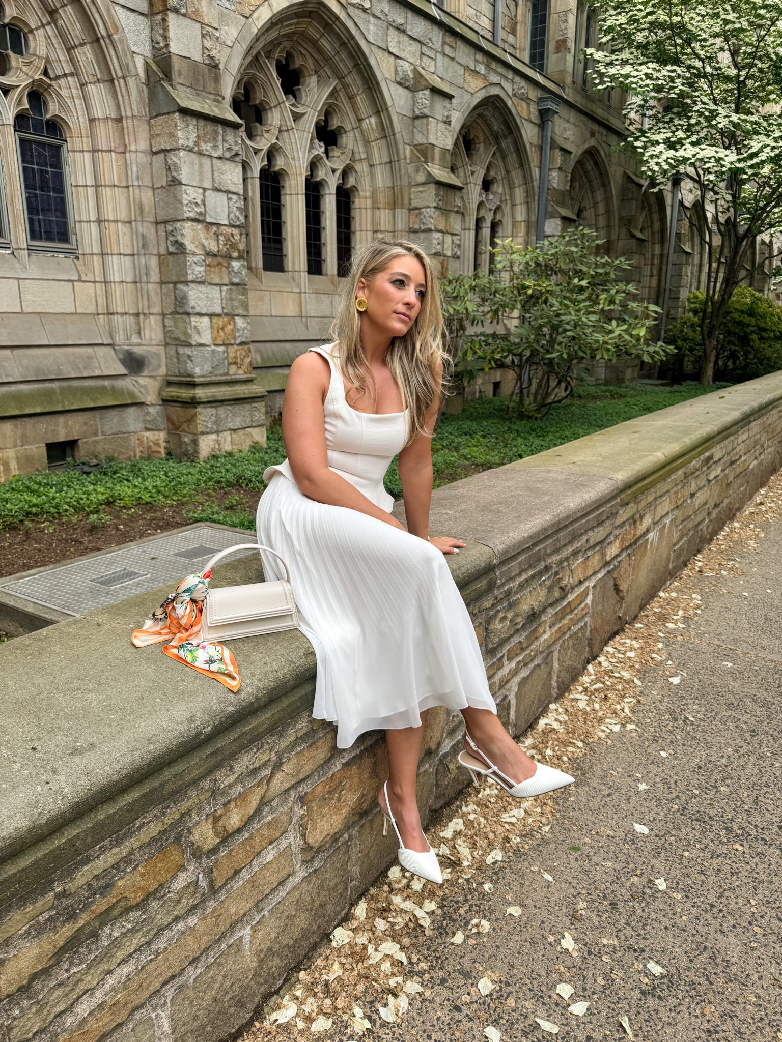 OOTD - wearing an all white look for a fun engagement shoot! With a little pop of color

#LTKWedding #LTKU