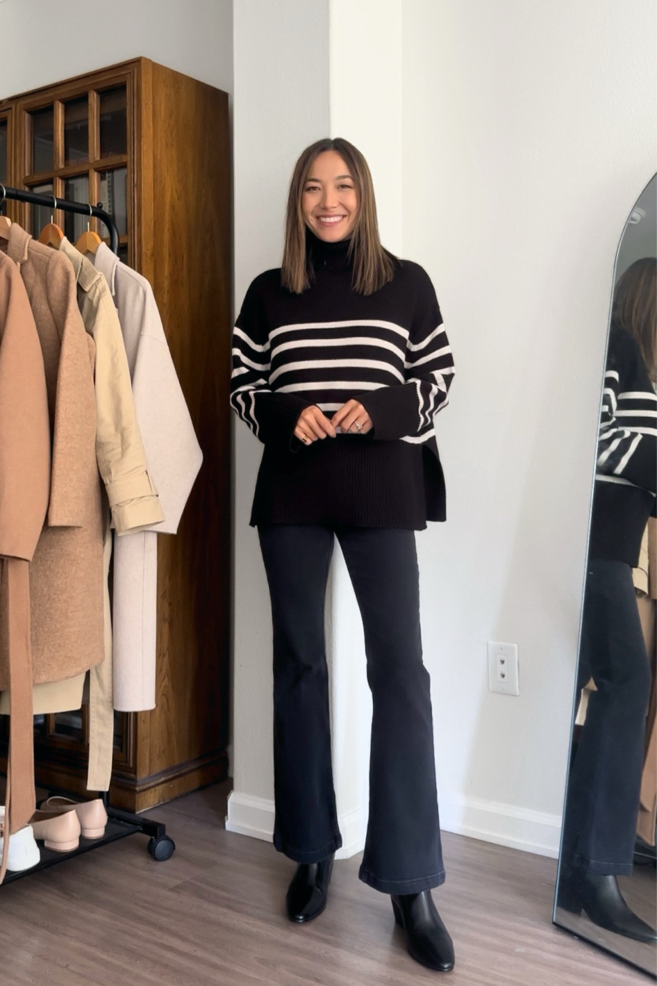 Striped sweater & wide leg jeans 



#LTKstyletip #LTKSeasonal #LTKfindsunder100