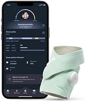 Owlet Dream Sock Plus - Smart Baby Monitor with Heart Rate and Average Oxygen O2 as Sleep Quality... | Amazon (US)