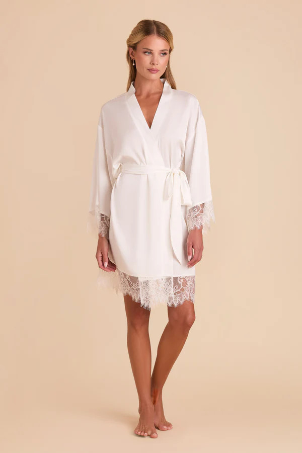 Claudette Lace Robe | Birdy Grey