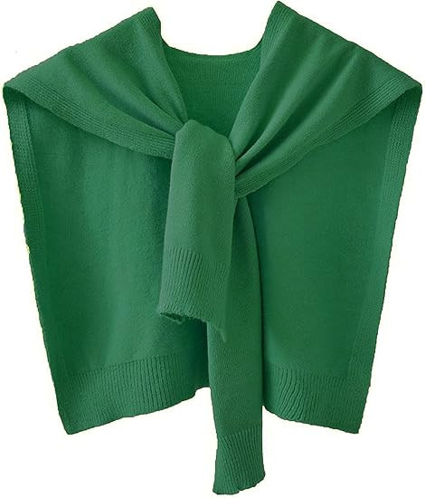 Zontroldy Women's Fashion Sweater Knitted Knotted Shawl Wraps Cape Tops Blouses | Amazon (US)