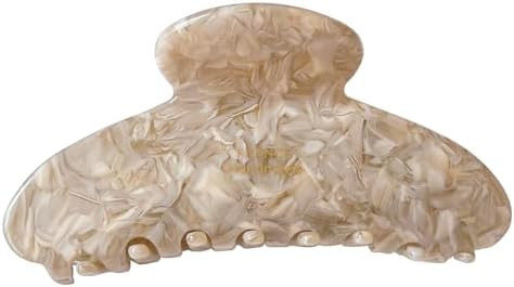 Wenlly large tortoise shell claw clip, 4.1 Inch cellulose acetate hair claw clips, marble non-sli... | Amazon (US)