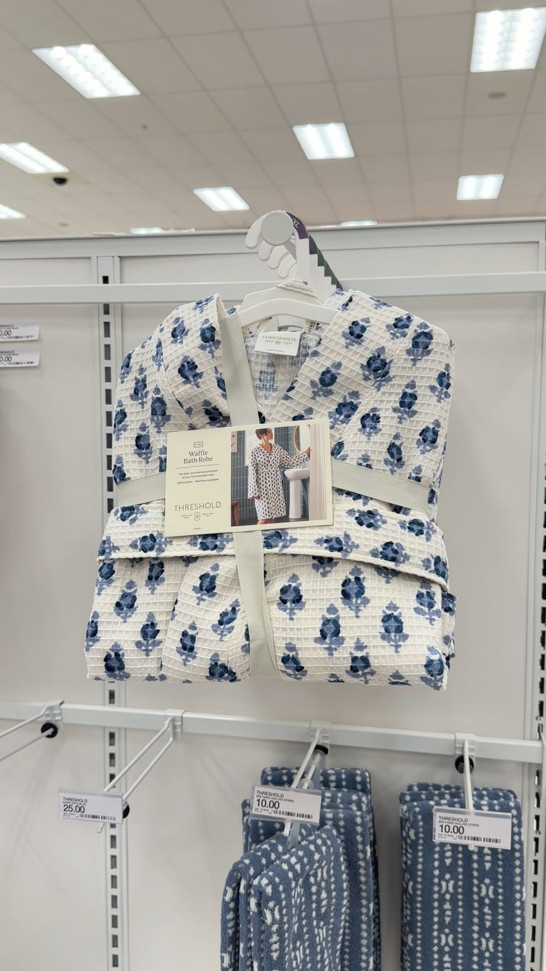 New ✨ Target waffle robes 🤍 blue and white robe sage green robes spring robes threshold #target 