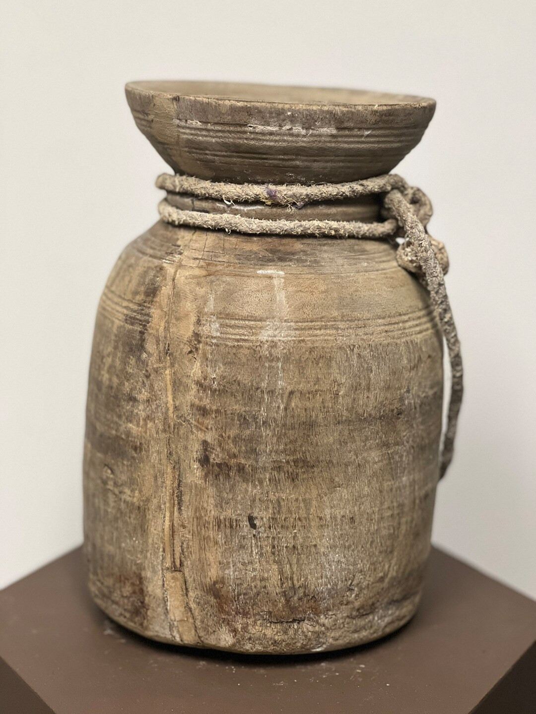 Vintage wood pot | Etsy (US)