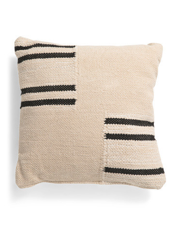 20X20 Hawthorn Stripes Pillow, Cotton/Polyester | TJ Maxx