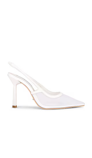 Glide Slingback Pump in White Nylon | Revolve Clothing (Global)