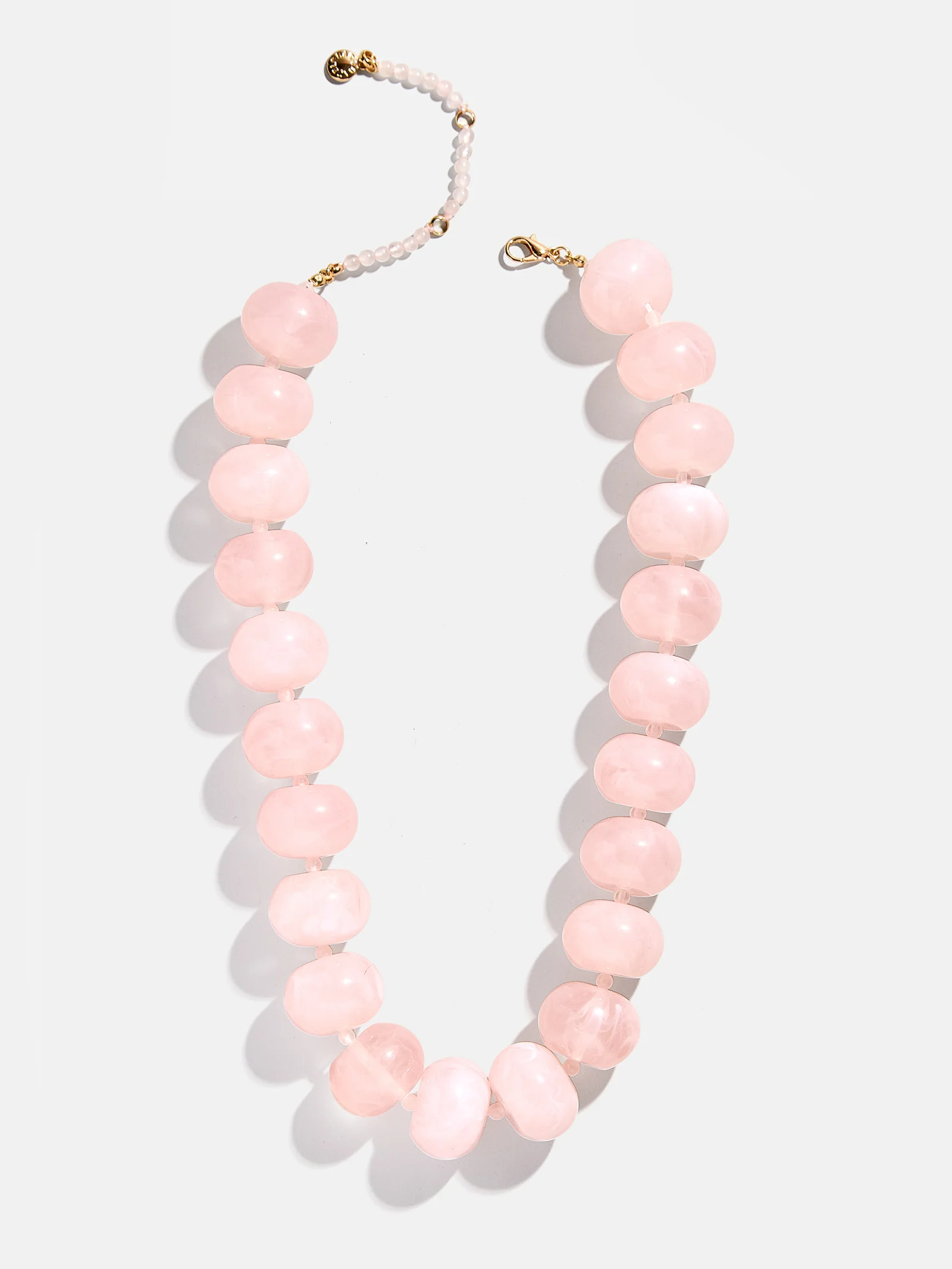 Joan Semi-Precious Necklace - Rose Quartz | BaubleBar