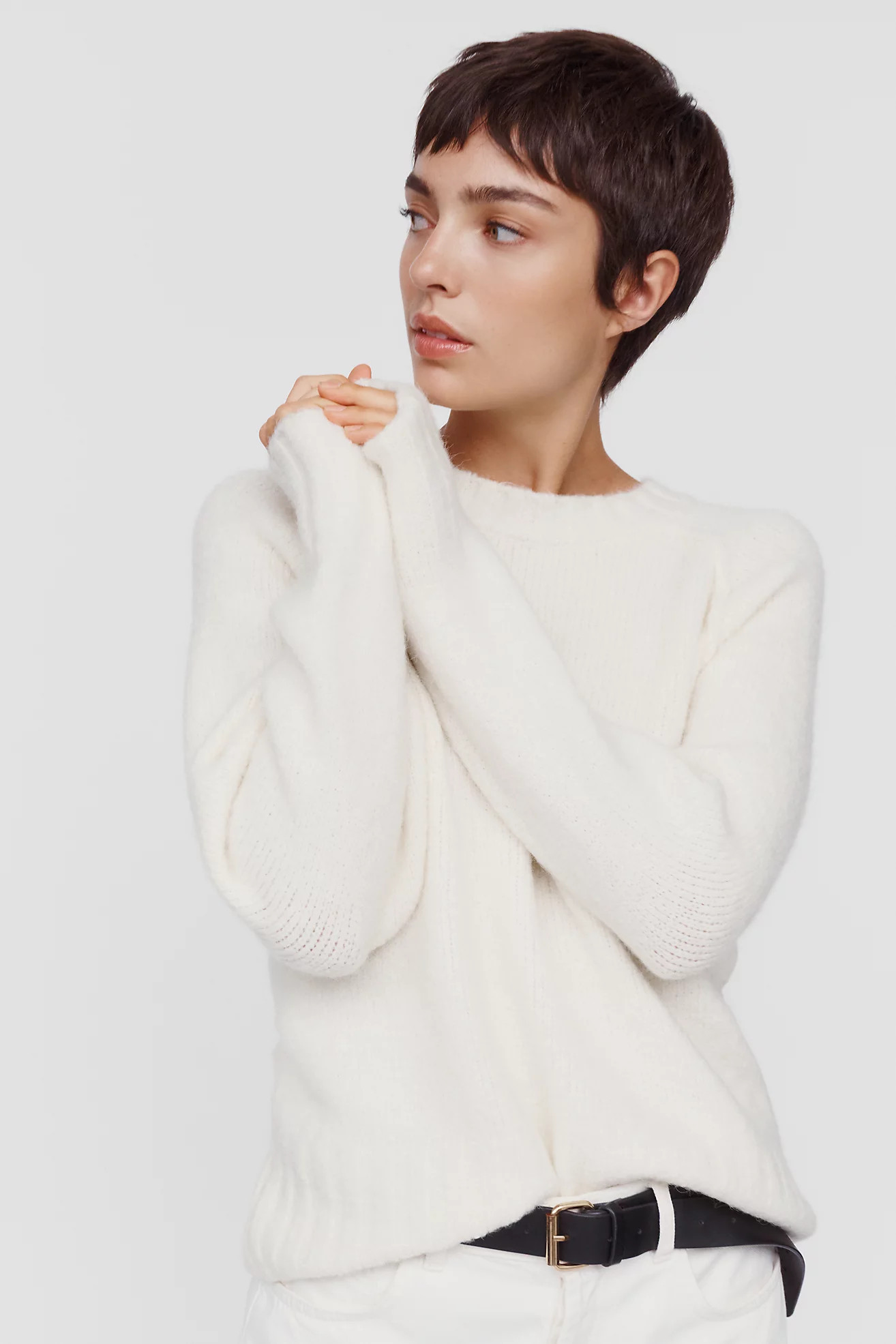 Cline Chunky Crew-Neck Sweater | Anthropologie (US)