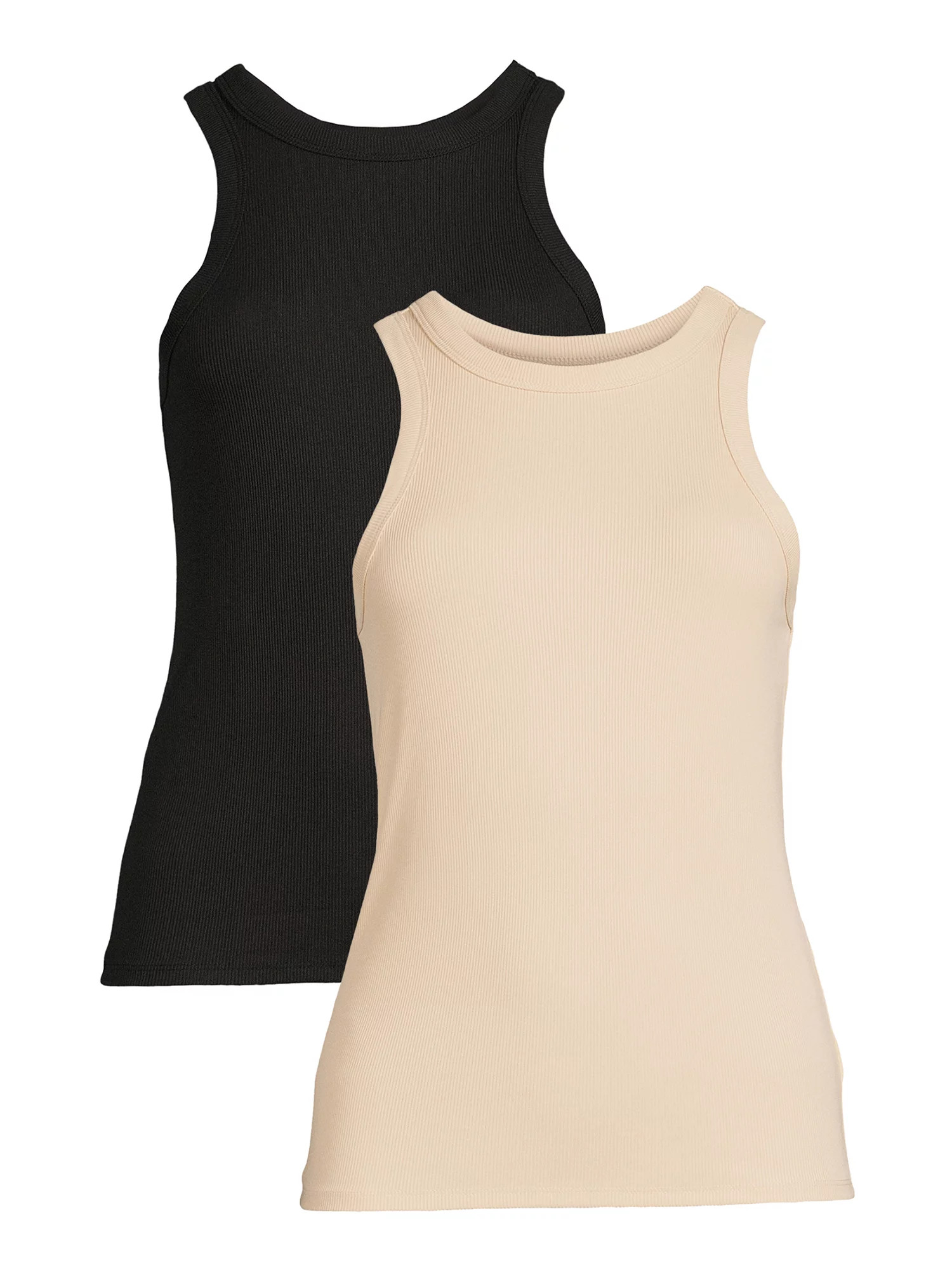 No Boundaries Junior's High Neck Tank Top Set, 2-Piece | Walmart (US)
