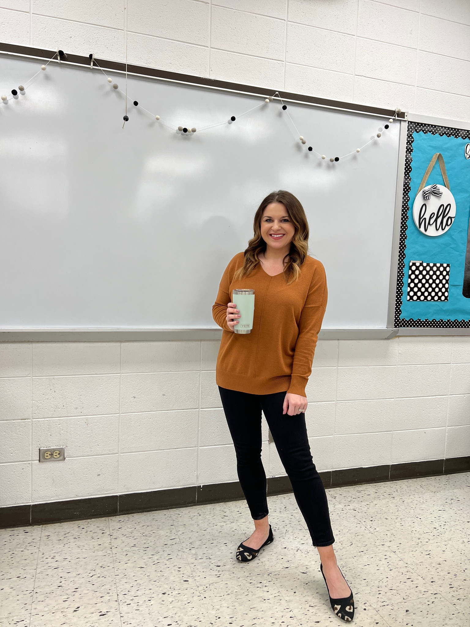 teacher | classroom style | teacher outfit | teacher style | teacher | work style | workwear | business casual | business | office outfit | teacher ootd | teacherfit | ootd | trendteacher | teacher outfits | teacher ootd | teacher outfit ideas  |  leopard flats | Rothy’s | black pants 

#LTKstyletip #LTKshoecrush #LTKFind