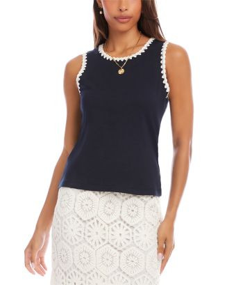 Karen Kane Edge Stitch Contrast Tank | Bloomingdale's Women | Bloomingdale's (US)
