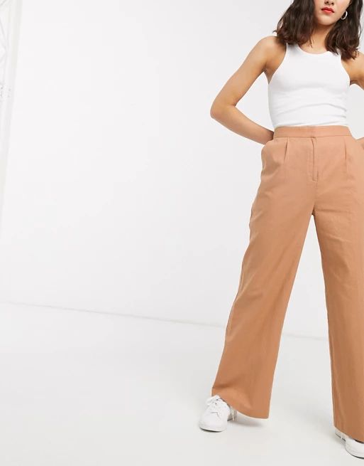 ASOS DESIGN linen slide trousers | ASOS (Global)