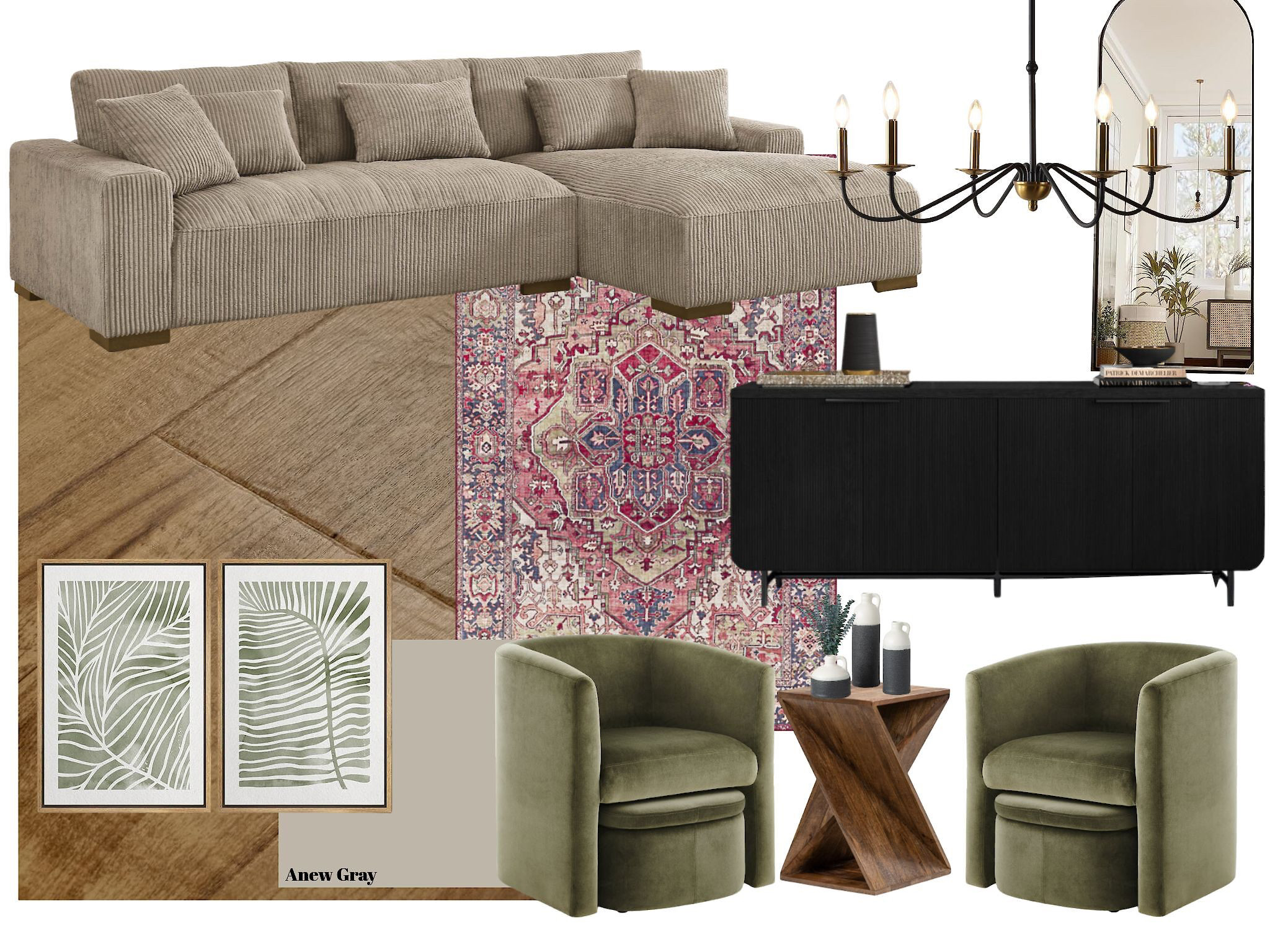 Love how the greens and browns just work in this look.  Shop this look here!   

 #LTKHome #LTKSaleAlert