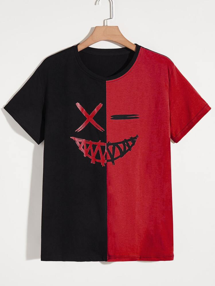 Men Colorblock Graphic Tee | SHEIN