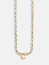 Ruth Initial Tennis Necklace | BaubleBar (US)