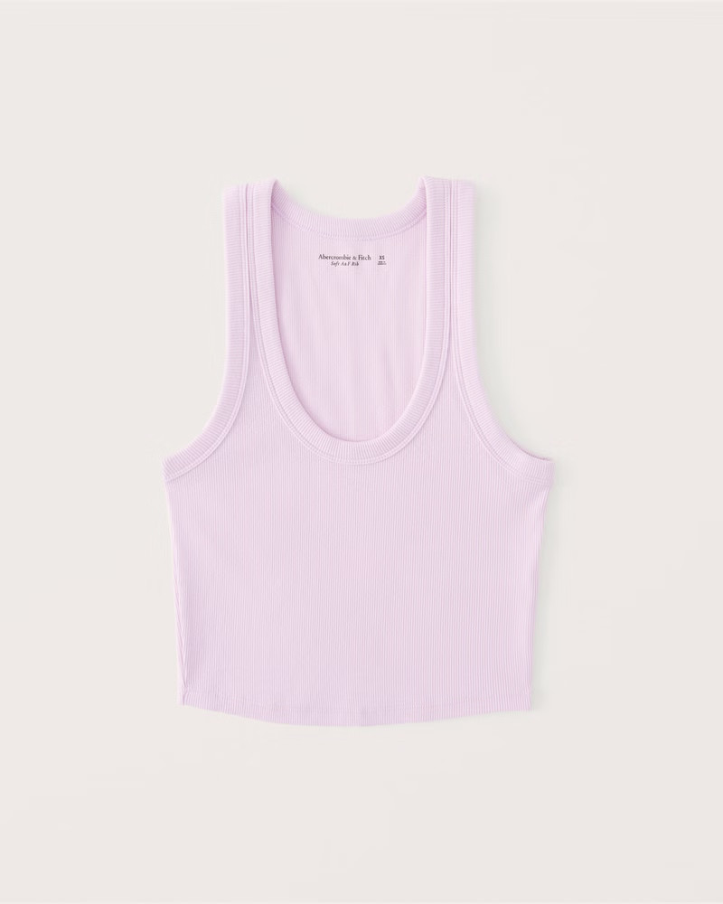 Women's Essential Scoopneck Tank | Women's Tops | Abercrombie.com | Abercrombie & Fitch (US)