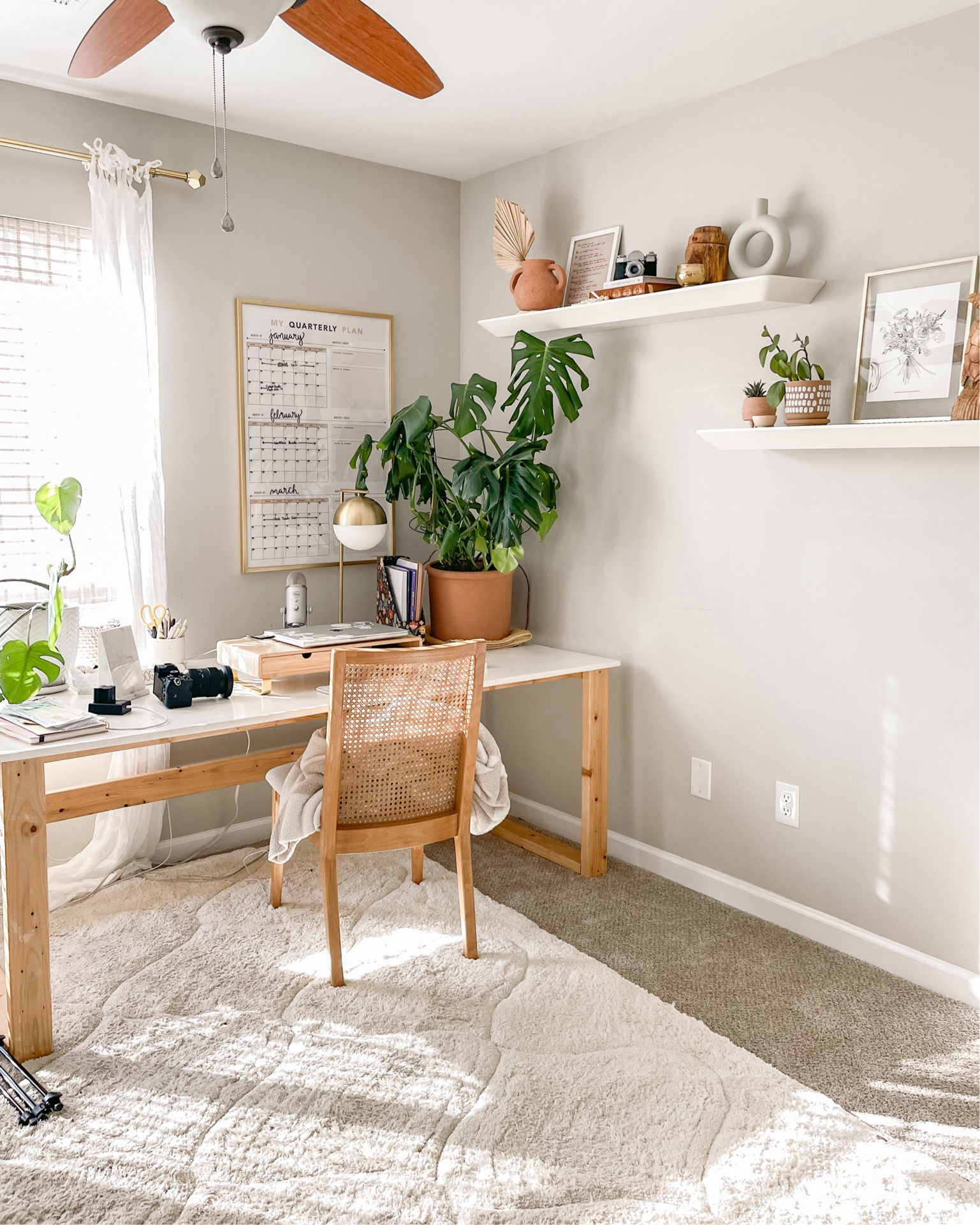 Cozy, boho home office. I love working in here every day  

#LTKhome