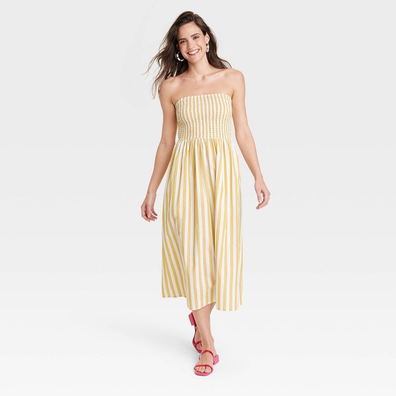 Women's Strapless Smocked Tube Sundress - A New Day™ | Target