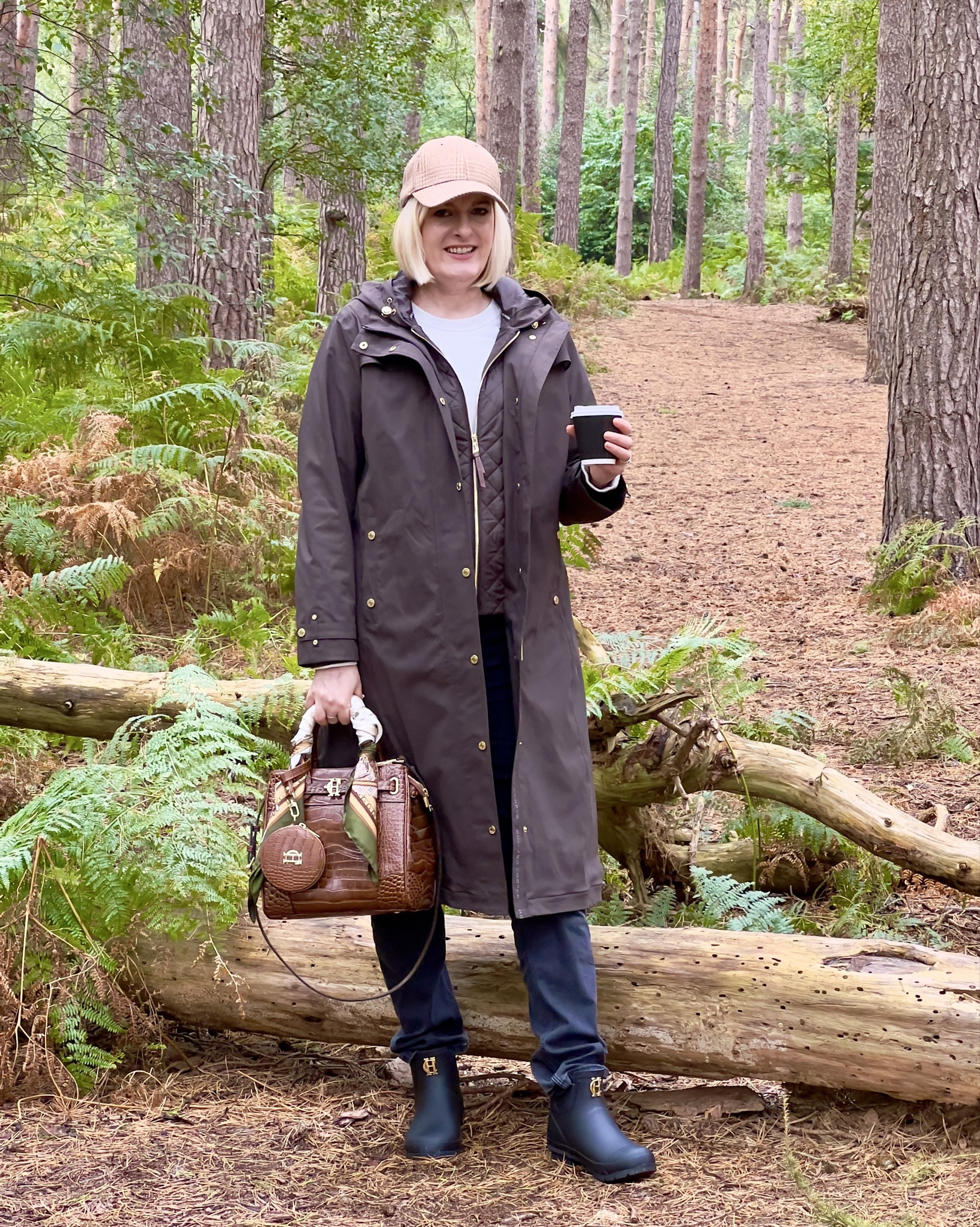 Hi everyone! Chocolate brown is the trending colour of the autumn/winter season. I’ve been living in my Holland Cooper raincoat, not only is it on trend it’s also practical &amp; keeping me dry, (also available in khaki &amp; navy). It’s a classic timeless look always on trend every year. I also love the faux gilet so it looks like a layerd look. The ankle wellie boots which are Sherpa lined are so warm &amp; comfortable. My beautiful leather bag is back in stock this year but available in chocolate so I’ve linked that too  .




#LTKuk #LTKluxury #LTKautumn