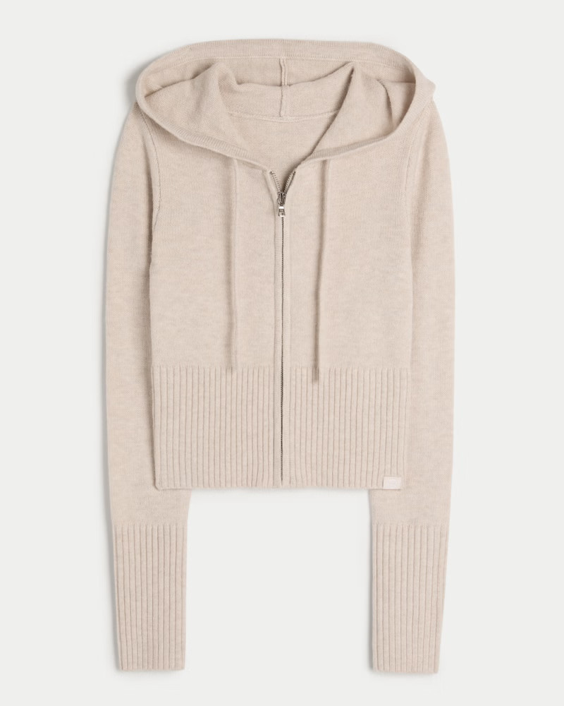 Women's Gilly Hicks Sweater-Knit Zip-Up Hoodie from Hollister | Hollister (US)