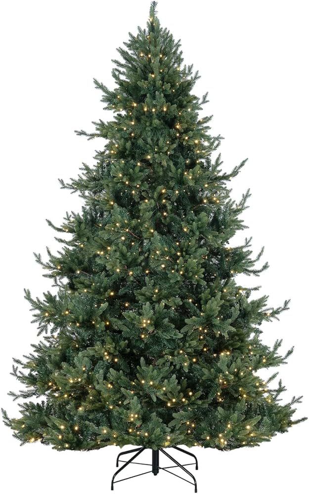 Naomi Home 9ft Traditional Christmas Tree with Lights, Realistic Classic Christmas Tree Prelit wi... | Amazon (US)