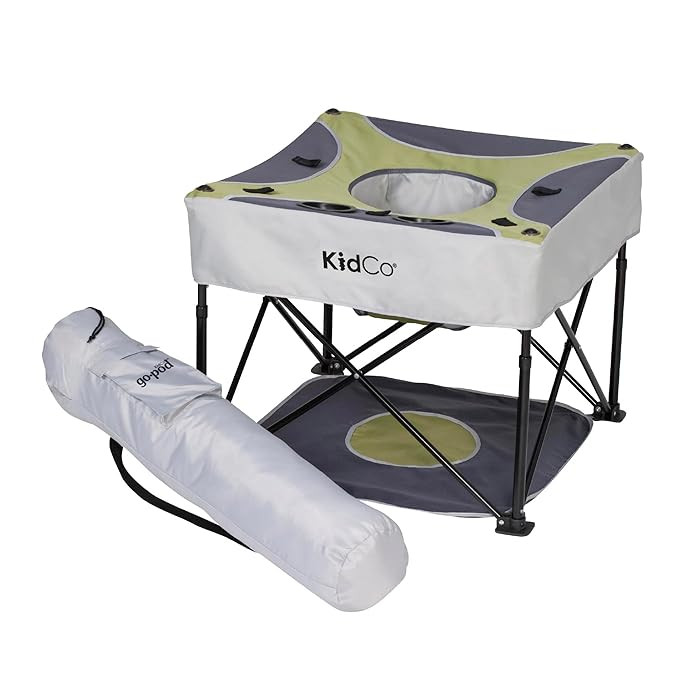 KidCo - GoPod Adjustable Height Travel Activity Seat with Floor Mat, Portable Baby Chair, Baby Ac... | Amazon (US)