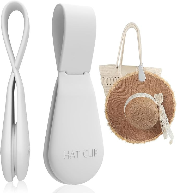 Magnetic Hat Clip 1-Pack - The Light Gray Hat Clip for Travel on Bag, Magnetic Hat Clips for Bag,... | Amazon (US)
