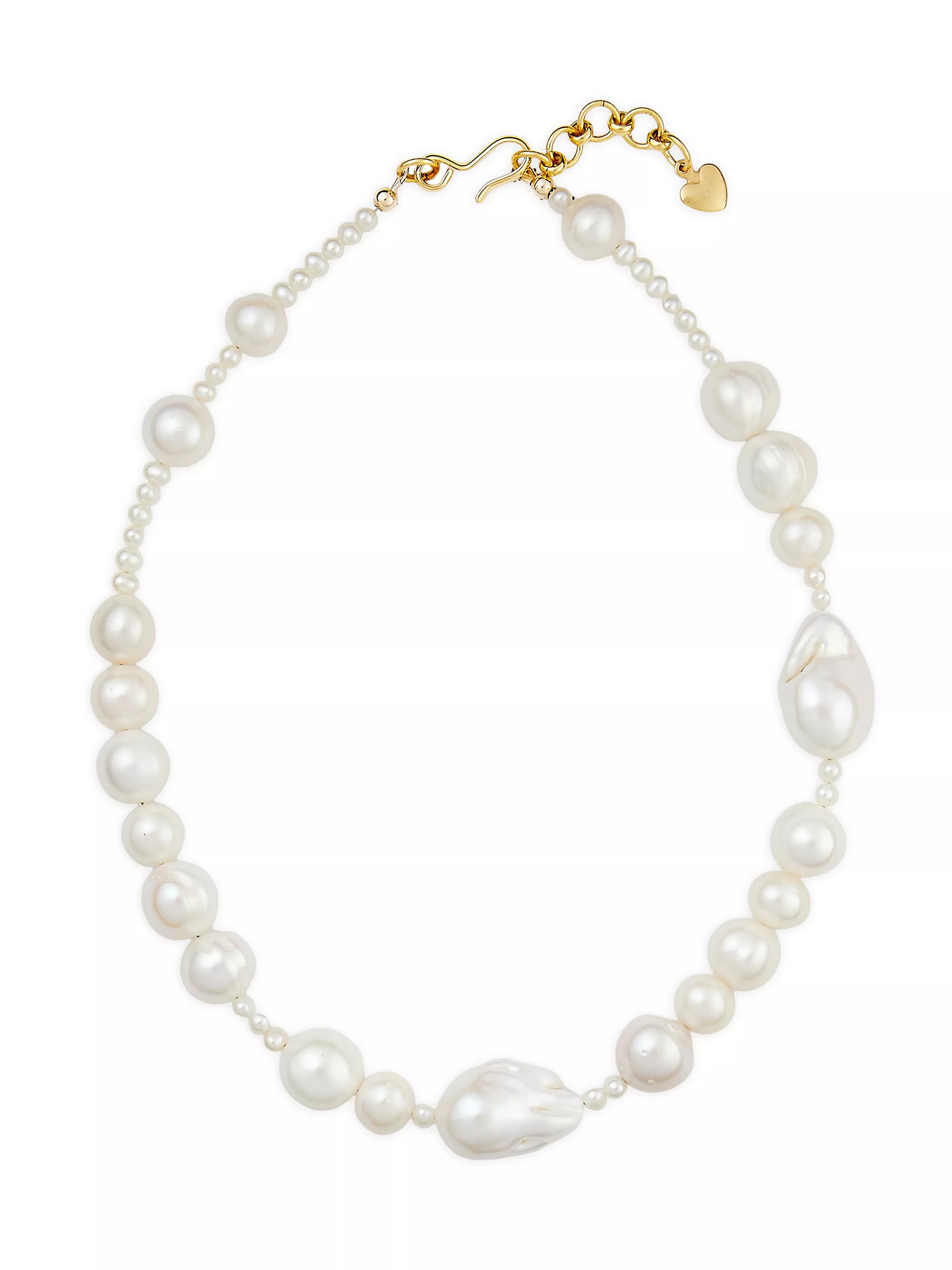 Iggy 24K-Gold-Plated & Freshwater Pearl Necklace | Saks Fifth Avenue