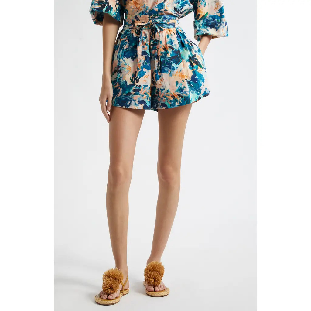 Ulla Johnson Rowan High Waist Shorts in Delphinium at Nordstrom Rack, Size 16 | Nordstrom Rack