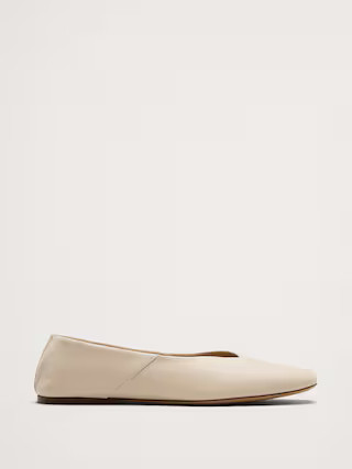 Italian Leather Ballet Flat | Banana Republic (US)