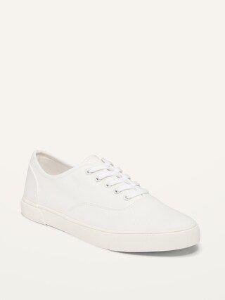 Twill Lace-Up Sneakers For Women | Old Navy (US)