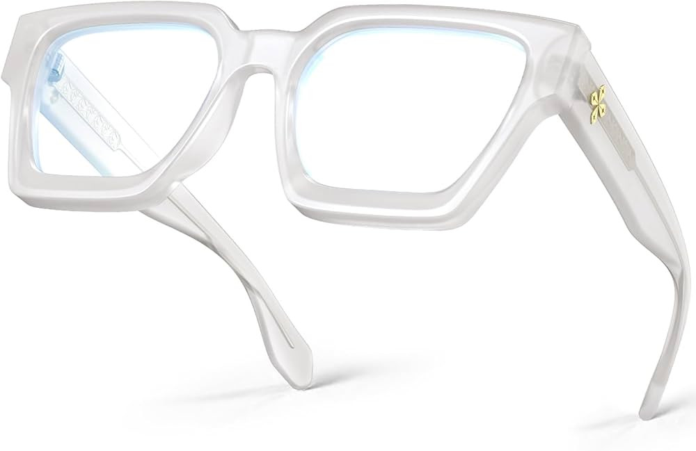 VISOONE Oversized Blue Light Glasses for Women, Non Prescription Computer Glasses with Chunky Fra... | Amazon (US)