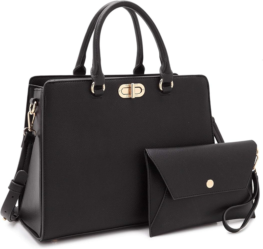 Dasein Women Handbags Fashion Satchel Purses Top Handle Tote Work Bags Shoulder Bags with Matchin... | Amazon (US)