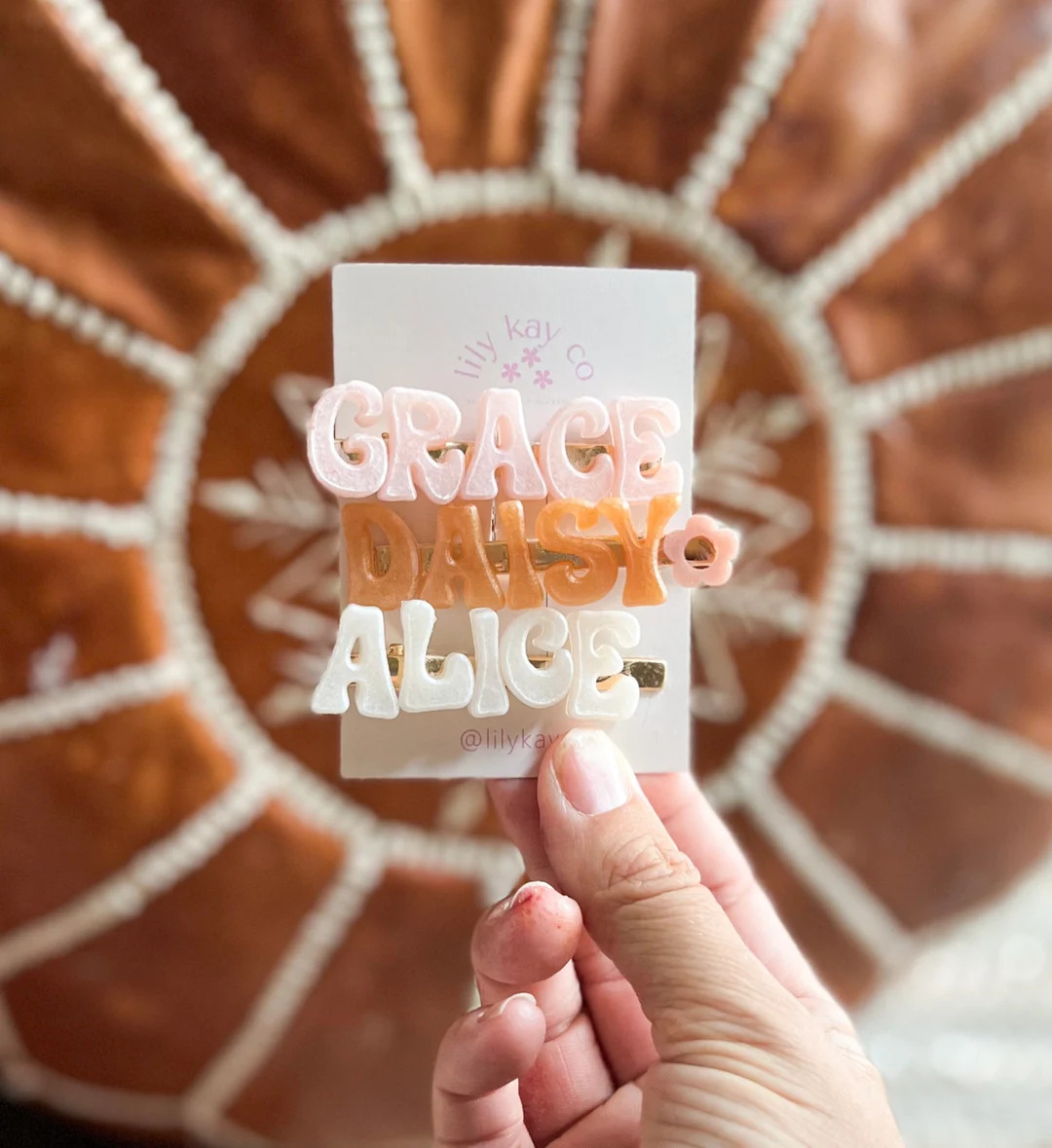 RETRO Personalized clip, 1 ea | Etsy (US)