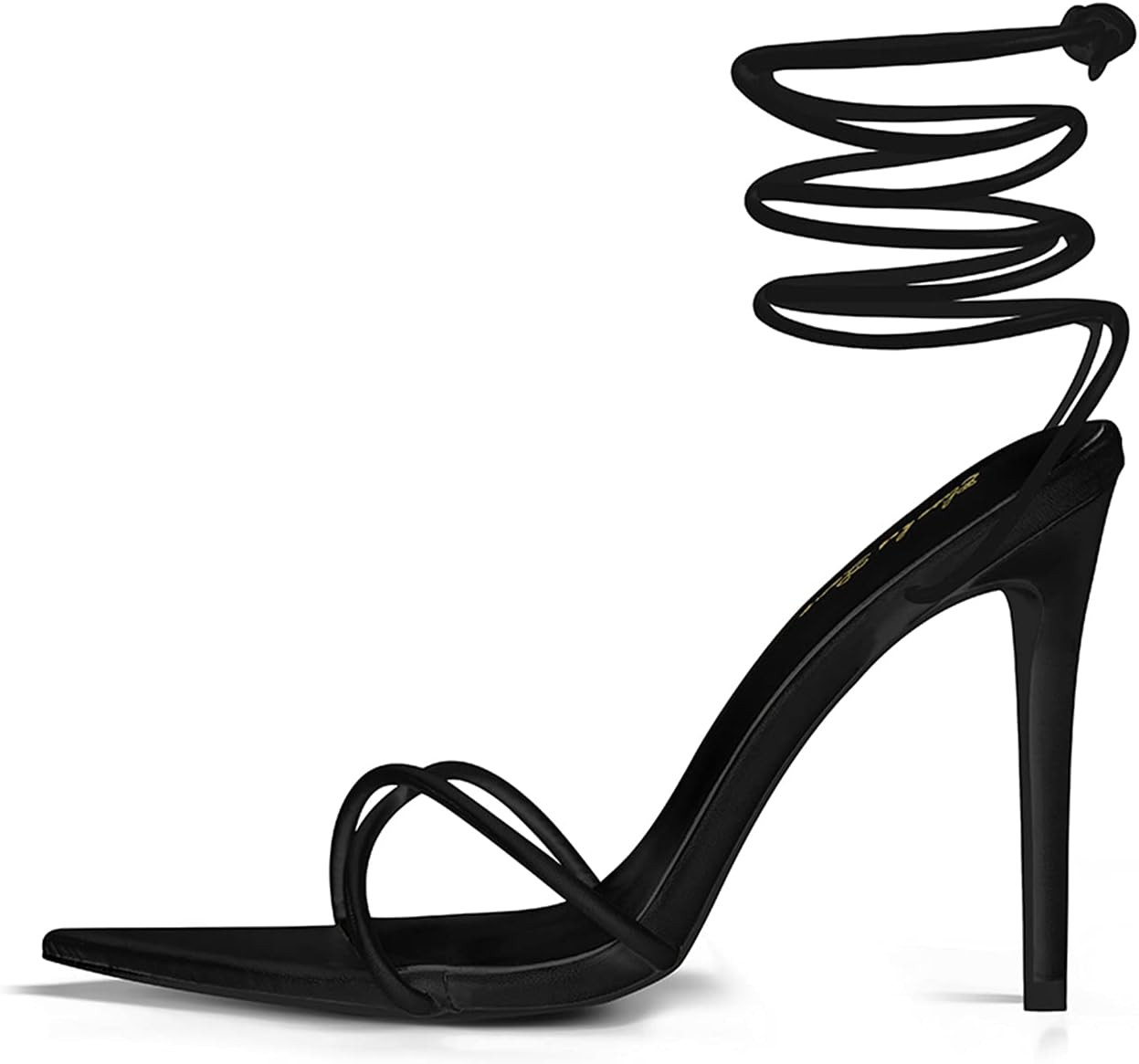 Elisabet Tang Heeled Sandals, Women's Sexy Strappy 4.3 inch Stilettos High Heels Lace Up Heeled S... | Amazon (US)